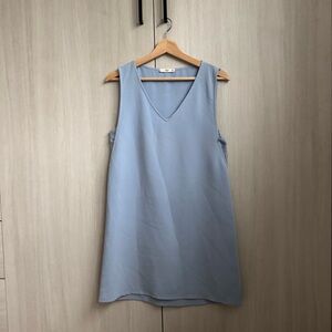 MANGO Sleeveless Shift Dress Lace Chemise Dress - Periwinkle - Small